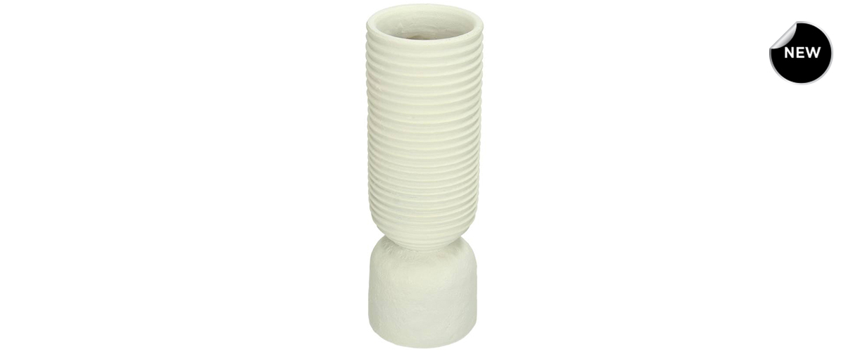 XET-7982 Vase Polyresin Ivory 6.5x6.5x18.7cm NEW.jpg_1